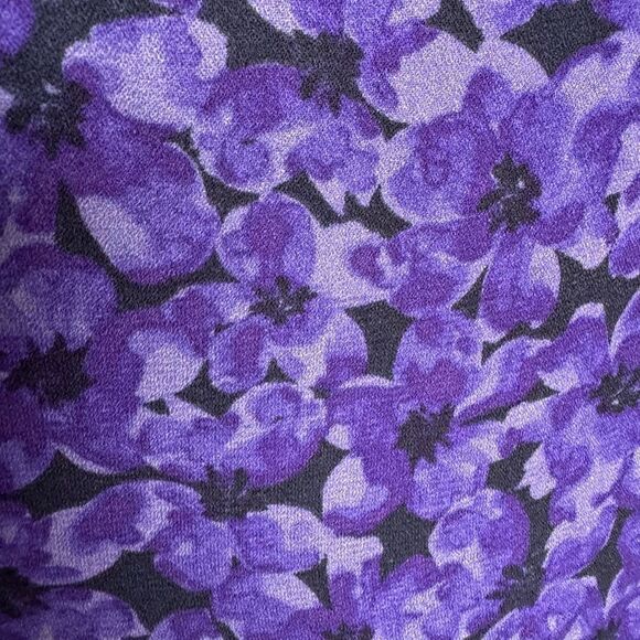 A New Day Women’s Medium Purple Violet Floral C-Neck Tank Top NWT - Picture 10 of 10